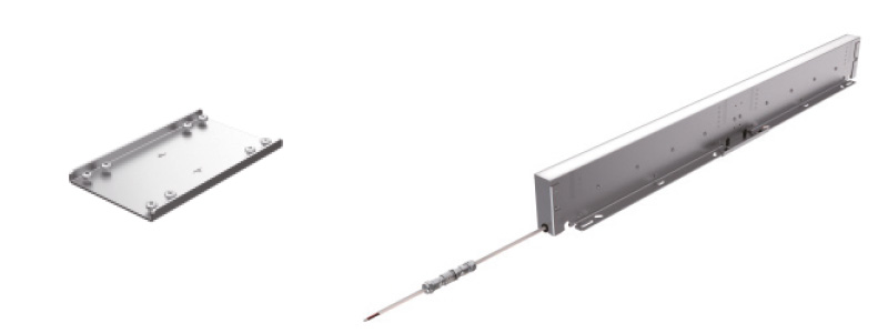LinearFlow Inground SS Straight Connector 800×300